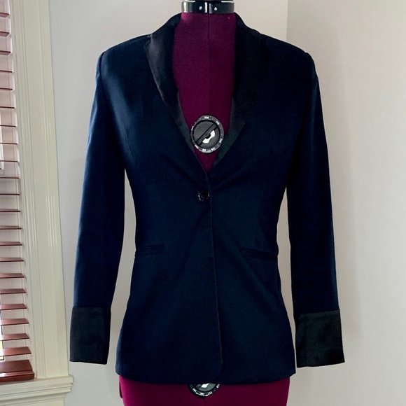 Estee Lauder Navy Blue Blazer - Picture 1 of 10